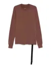 Rick Owens Drkshdw Crew-neck Sweatshirt In Brown