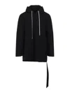 Rick Owens Drkshdw Peter Hoodie In Black