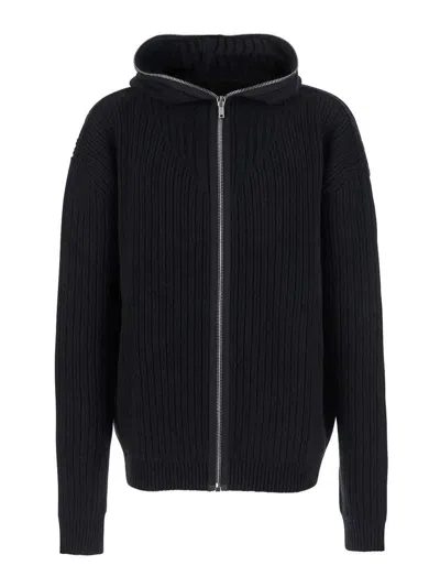Rick Owens Zipped Hoodie In Black