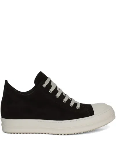 Rick Owens Suede Low-top Sneakers