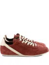 Rick Owens Pink Concordians Minimal Sneakers In Brown