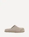 Rick Owens Suede Mules Round Toe