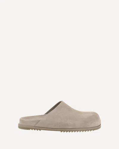 RICK OWENS SUEDE MULES