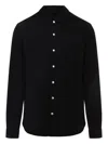 Rick Owens Suede Shirt With Button Fastening In Black