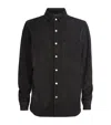 Rick Owens Suede Overshirt In Black