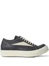 Rick Owens Suede Panelled Lace-up Sneakers In Black