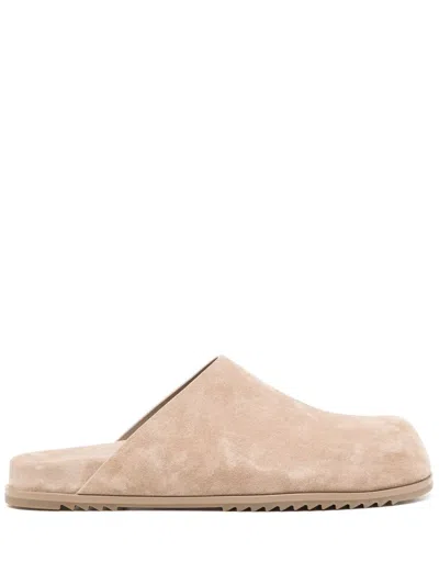 Rick Owens Suede Sandals In Neutrals