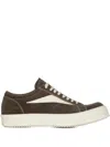 Rick Owens Sneakers Low-top Concordians Runway Vintage In Suede Leather In Multi