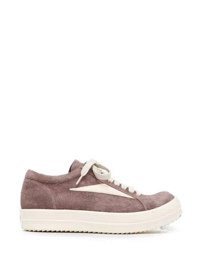 Rick Owens Suede-finish Sneakers In Purple