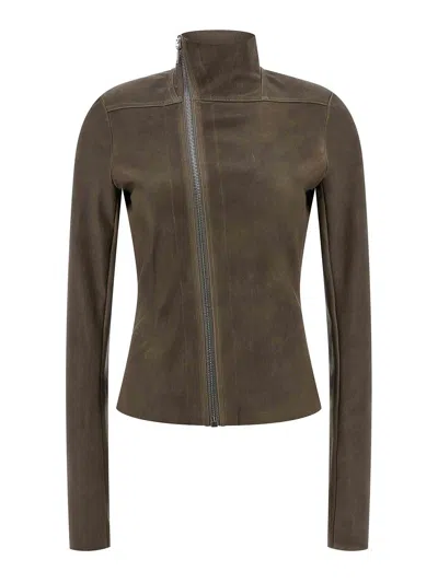 Rick Owens Gary Jacket In Brown