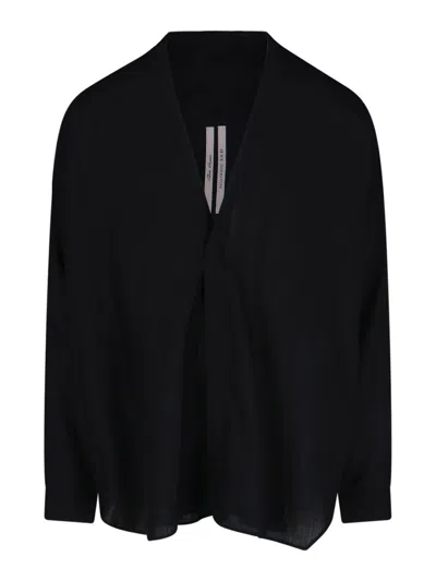 Rick Owens Shirt In Shirt In Black