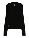 Rick Owens Ribbed Sweater In Black