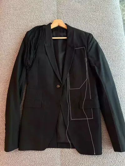 Pre-owned Rick Owens Suit Jacket In Multicolor