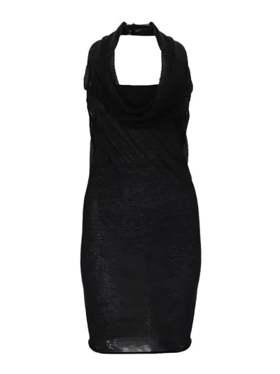 Rick Owens Sunburn Halter Top In Black