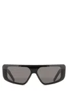 Rick Owens Angular Black Acetate Sunglasses In Black