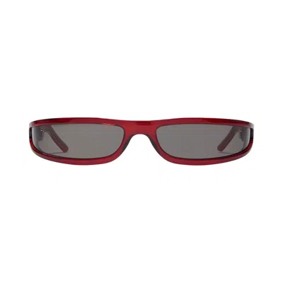 Pre-owned Rick Owens Sunglasses Fog 'blood Temple/black' | Red | Men's Size Onesize