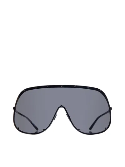 Rick Owens Sunglasses Shield Blk In Black