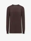 Rick Owens Sustainable Viscose And Silk T-shirt With Logoed Ribbon