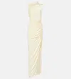 Rick Owens Svita Draped Gown In Beige