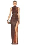 Rick Owens Orange Hollywood Svita Maxi Dress