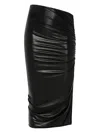 Rick Owens Lilies Woman Maxi Skirt Taupe Size 4 Viscose In Black