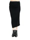 Rick Owens Lilies Svita Midi Skirt In Black