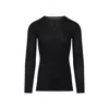 Rick Owens Black Wool Ribbed Round Neck Pullover In Black