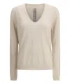 Rick Owens Alpaca And Wool Blend Sweater In Beige