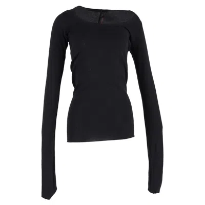 Rick Owens Sweater In Black Wool