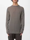 Rick Owens Sweater With A Round Neck Made Of Cotton In Green