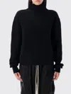 Rick Owens Black Porterville Fisherman Tabard Turtleneck In Black