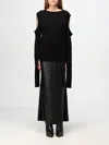 RICK OWENS SWEATER RICK OWENS WOMAN COLOR BLACK,G12501002