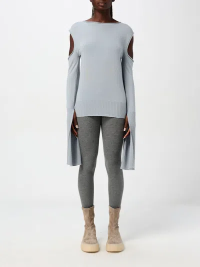 RICK OWENS SWEATER RICK OWENS WOMAN COLOR GNAWED BLUE,G12501011