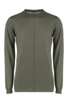 Rick Owens Sweater With A Round Neck Made Of Cotton In Green
