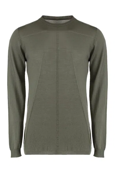 RICK OWENS SWEATER WITH A ROUND NECK MADE OF COTTON