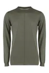Rick Owens Sweater With A Round Neck Made Of Cotton In Green