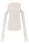 RICK OWENS SWEATER WITH CUT-OUT SHOULDERS