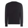 Rick Owens Men Fisherman Round Neck Virgin Wool Sweater In Black