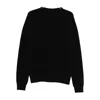 Rick Owens Men Fisherman Round Neck Virgin Wool Sweater In Black