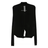 Rick Owens Ribbed Open-front Cardigan