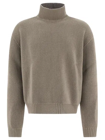 RICK OWENS SWEATERS BEIGE