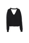 Rick Owens Eclipse Knit Sweater Black Knitwear Black In Black