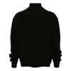 Rick Owens Roll-neck Virgin-wool Jumper In Black