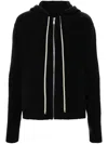 Rick Owens Mens Black Windbreaker Relaxed-fit Cotton-jersey Hoodie Xs In Black