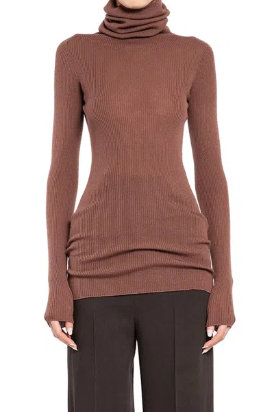 Rick Owens Woman Brown Knitwear