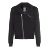 Rick Owens Mens Black Bauhaus Long-sleeve Cotton-jersey Zipped Sweatshirt In Black