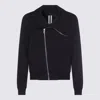 Rick Owens Mens Black Bauhaus Long-sleeve Cotton-jersey Zipped Sweatshirt In Black