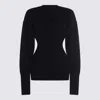 Rick Owens Fitted Silhouette Ribbed Crewneck Knitwear In Black
