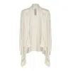 Rick Owens Ribbed Asymmetric-hem Cardigan In Dinge
