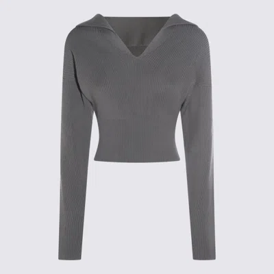 Rick Owens Euca Virgin Wool Sweater In Gray